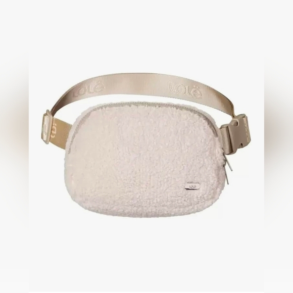 NWT Lolë Cream Fleece Belt Bag Unisex - Picture 4 of 4
